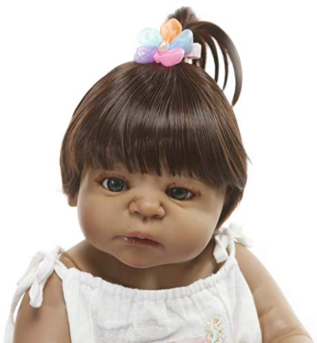 ZTBXQ Belleza Cuidado Personal Muñeca Realista Hecha A Mano   56 Cm 22"Muñecas Renacidas Muñecas de Vinilo de Silicona Completas   Bebés Reborn Realistas Niñas Bañarse Juguete   Boca