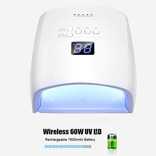 ZTING Nail Light,for Gel Nail Polish Nail Dryer Curing Lamp with 3 Timers Auto Sensor LED Digital Display Wireless LED Nail Lamp