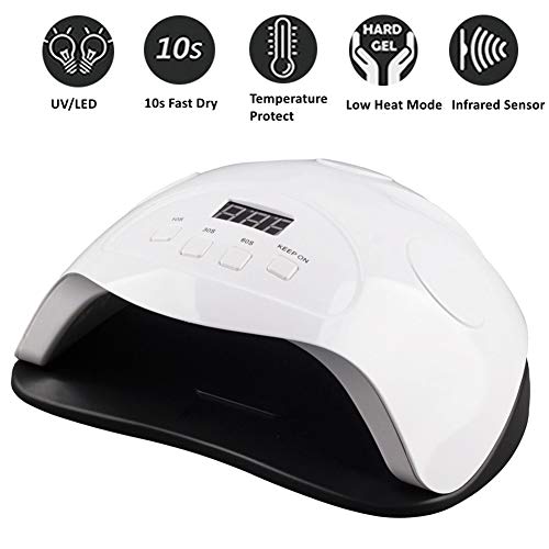 ZTING UV LED Nail Lamp,For Manicure 80W LED Nail Dryer,Smart Automatic Sensor Nail Dryer for Gels Polishes Wiht 4 Timer Setting