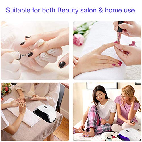 ZTING UV LED Nail Lamp,For Manicure 80W LED Nail Dryer,Smart Automatic Sensor Nail Dryer for Gels Polishes Wiht 4 Timer Setting