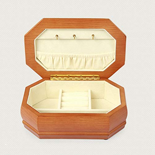 Ztong Joyería Caja de Octagon, Collar, Diamante Caja de Almacenamiento, de Gama Alta joyería del Anillo, Perno Prisionero del oído/Broche, joyería de Las Mujeres Box