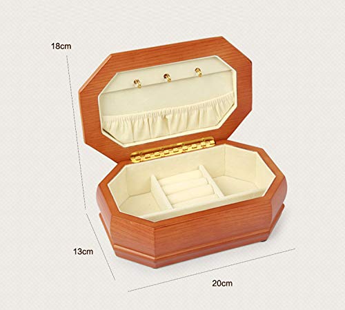 Ztong Joyería Caja de Octagon, Collar, Diamante Caja de Almacenamiento, de Gama Alta joyería del Anillo, Perno Prisionero del oído/Broche, joyería de Las Mujeres Box