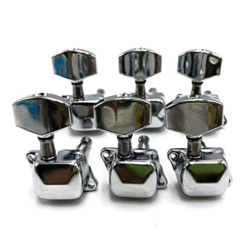 ZYCX123 La sustitución de Accesorios del Instrumento Musical 6pcs Cabeza de la Guitarra Semi-Cerrado Tono de la Guitarra botón Tuner