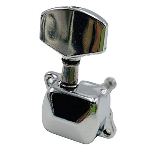 ZYCX123 La sustitución de Accesorios del Instrumento Musical 6pcs Cabeza de la Guitarra Semi-Cerrado Tono de la Guitarra botón Tuner