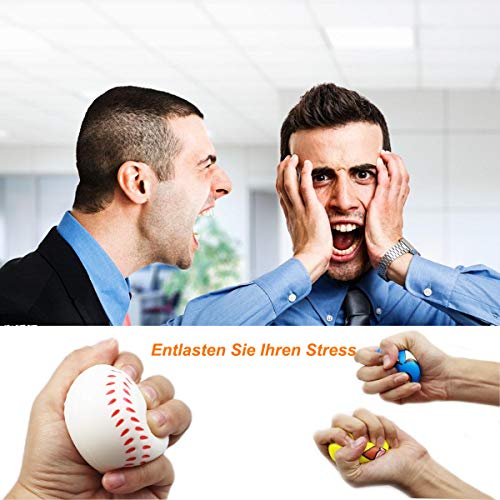 ZYDTRIP 12pcs Bolas Divertidas del Juego de Emoji, Pelota de Juguete Anti estrés, Juguete de la Novedad para el Color clasificado y la Fuente Divertida de la Fiesta del Estilo de Emoji de la Cara