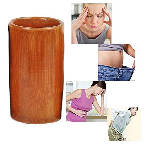 ZYJFP Dispositivo De Ventosas 5PCS, Vacío Taza De Masaje De Bambú Natural, Terapia China para La Fatiga Pérdida De Peso Conjunto De Herramientas De Salud con Herramientas