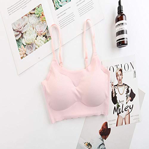 zysymx Japón, Ropa Interior de un Solo Traceless para Dormir, sin Rastro, sin Anillo de Acero, sostén Deportivo, Taza Llena, sin sostén magnético, Encaje, Belleza en Polvo L