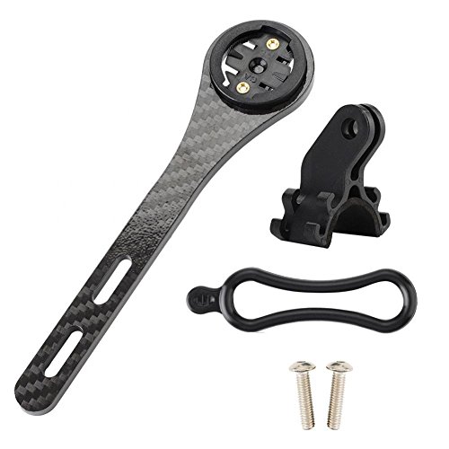 Zyyini Bike Computer Mount Front Stem, Bike Odometer Extension Flashlight Holder Acción Camera Holder Bicycle Light Holder para Bicicletas de montaña Bicicletas de Carretera(for Garmin)