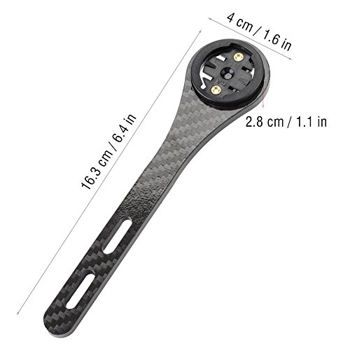 Zyyini Bike Computer Mount Front Stem, Bike Odometer Extension Flashlight Holder Acción Camera Holder Bicycle Light Holder para Bicicletas de montaña Bicicletas de Carretera(for Garmin)