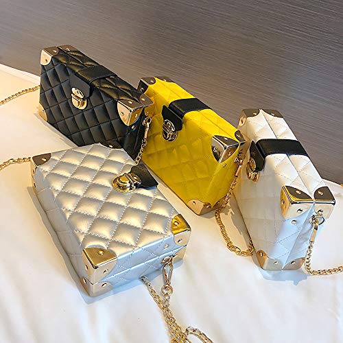 Zzlynk sm all bag caja pequeña sutura de costura de coche casual hombro bolso cuadrado pequeño cuero de pu color sólido concha dura diagonal bolso femenino blanco moda damas bolso especial