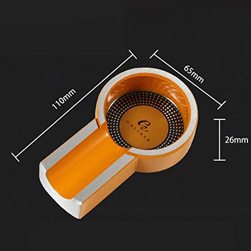 ZZPP Cenicero portátil Compacto,cenicero de cigarros,cenicero de cigarros de Metal,Mini cenicero de Cuatro Colores,Resistente al Desgaste y a los arañazos,Conveniente y práctico,Cenicero de Bolsillo