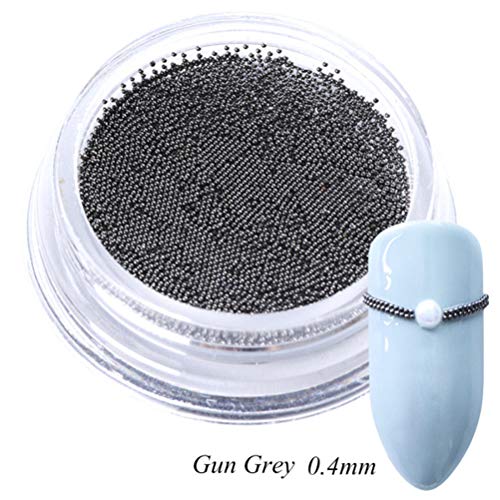 0.4mm 3D Micro Nail Caviar Beads Conjunto de arte de uñas de color mixto 4 cajas Pequeñas tachuelas Accesorio