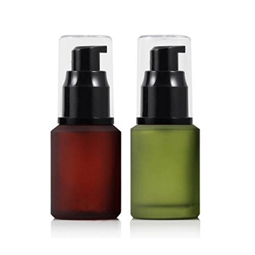 1 botella de cristal crema de loción, tarros de maquillaje, artículos de tocador, contenedor de almacenamiento líquido, dispensador de viaje para cosméticos