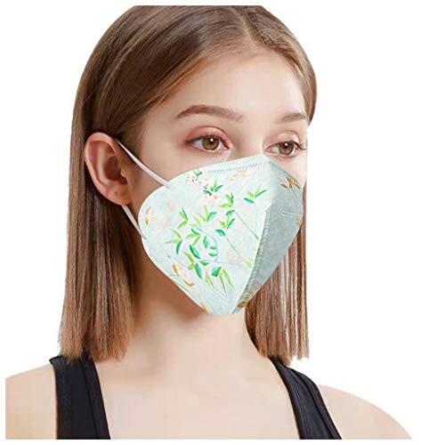 10 Piezas Protección 3 Capas Transpirables con Elástico para Los Oídos, Suave Transpirable Protección Personal