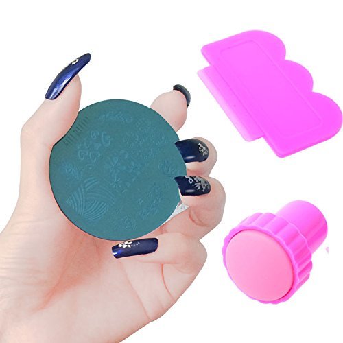 10 sello estampado de la placa de uñas X + Kit de diseño de herramienta matriz