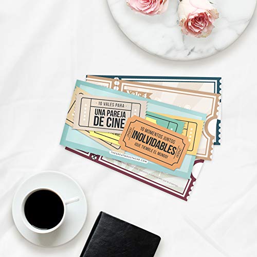 10 VALES PARA PAREJAS DE CINE (PACK DE VALES REGALO)