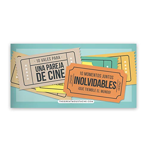 10 VALES PARA PAREJAS DE CINE (PACK DE VALES REGALO)
