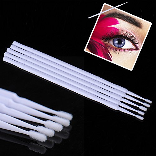 100 Stk. Microbrush Microbürstchen Reinigungsst?bchen Reinigungsst?bchen zur Minipinsel Wimpernverl?ngerung Zubeh?r Gelb/weiss/blau/grün