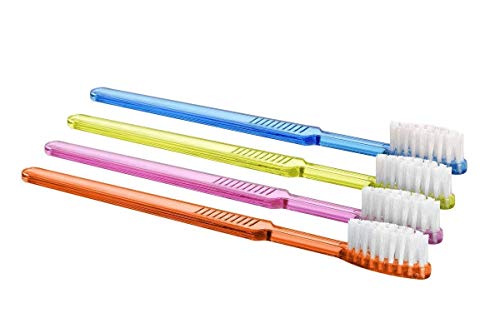100 Top Brush Plus Cepillo Dientes 4 Colores Mezclado Ultra Suave Cerdas Akzenta