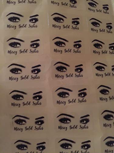 100 Uds. Pegatinas transparentes personalizadas, logotipo, adhesivos para pestañas, etiquetas de bálsamo labial, pegatinas de tubos de brillo de labios (3.0x1.5CM)