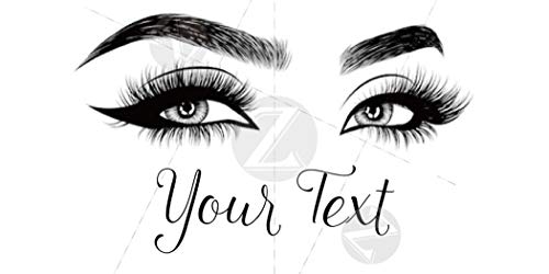 100 Uds. Pegatinas transparentes personalizadas, logotipo, adhesivos para pestañas, etiquetas de bálsamo labial, pegatinas de tubos de brillo de labios (3.0x1.5CM)