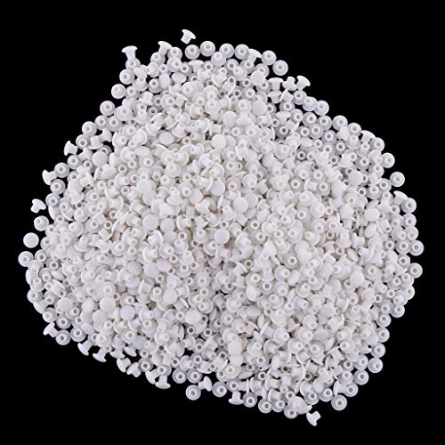 1000 piezas de tapones de plástico para muebles, armarios, armarios, bisagras, agujeros de 5 mm, color blanco, como se describe