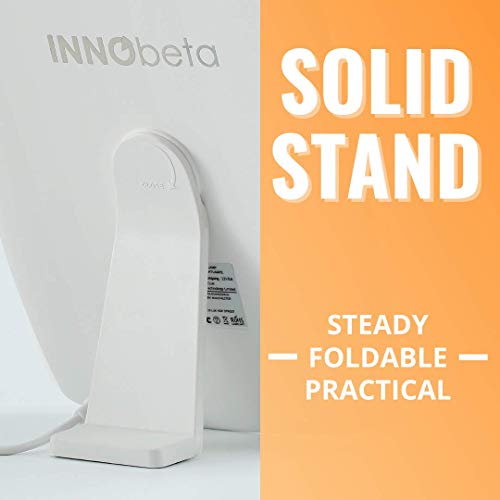 10000 Lux LED Luz Lámpara con Temporizador, 20 Niveles de Brillo libres de UV, Adaptador y Soporte Plegable Incluido, Lámpara de la Luz del Sol para el Invierno - Lichtopia Lite