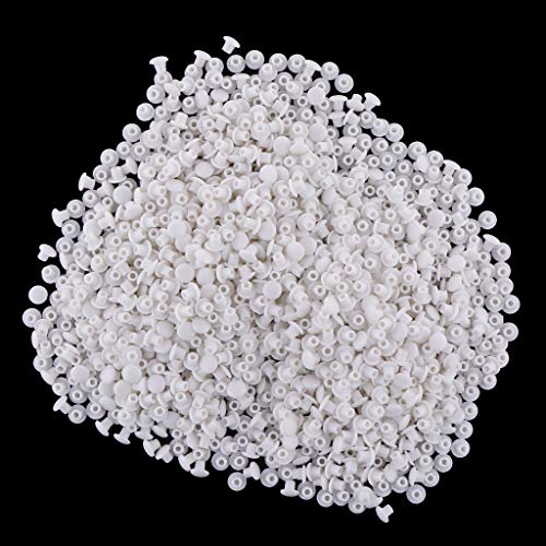 1000x Tapón De Agujero De Plástico Bisagra Tapa De Agujero Tapa De Obturación 5 Mm Para Puerta Cocina Armario Armario Armario - Blanco A