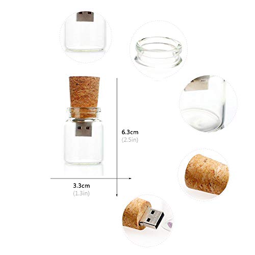 10pcs Botella de 4 GB Cute Drift unidad flash USB memory stick Almacenamiento U-Disk regalo de Navidad (4.0 GB)