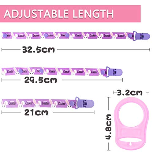 12 Chupetes de Clip Bebé con Anillo de Silicona Adaptador, Cadenas para Chupetes Chupetero Bebé Clips con Adorable Diseño, Unisex Dseño para Chicos y Chicas JAANY
