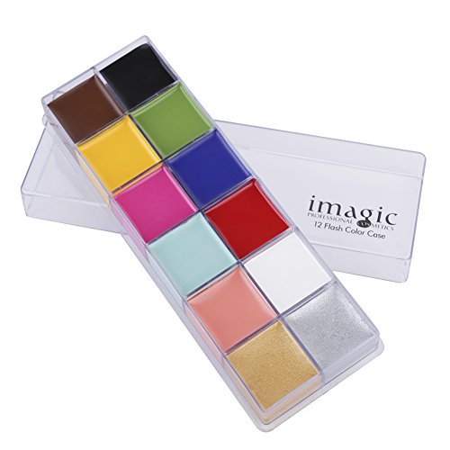 12 Colores Pinturas Corporales y Cara, Body Paint, Maquillaje Halloween Carnaval Set(#2)