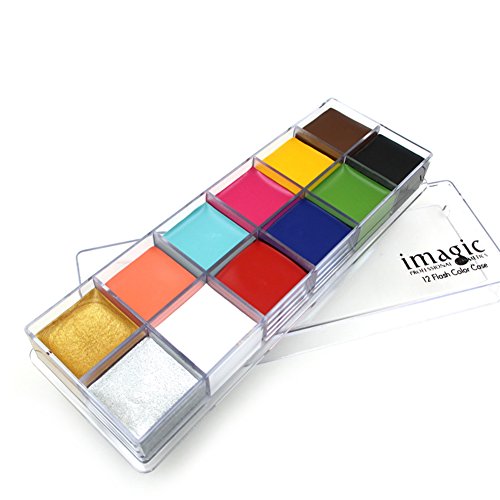 12 Colores Pinturas Corporales y Cara, Body Paint, Maquillaje Halloween Carnaval Set(#2)