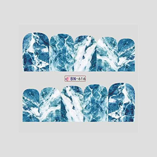 12 Diseños Nail Art Sticker Full Cover Image Calcomanías Herramienta de belleza de uñas de transferencia de agua