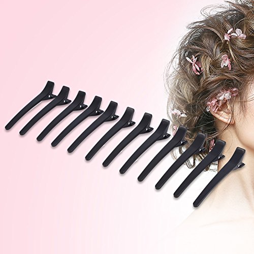 12 pinzas para peinar el cabello, piezas profesionales para pinzas para el cabello, pinzas para pico de pato cortes de salón horquillas pinzas para peluquería herramientas de peinado para niñas