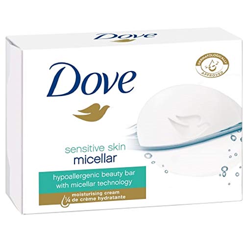 12 x Dove Bar Jabón Puro y delicado hipoalergénico (2 unidades)
