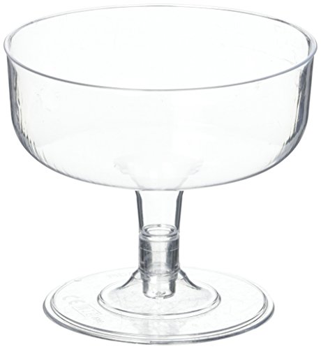 12 x plástico transparente desechables copas de cóctel Margarita – 180 ml, 6.3oz