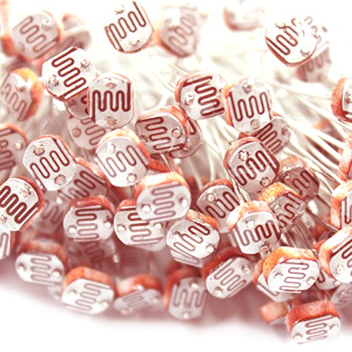 120pcs Fotoresistor Kit, 150V 2K-140K Ohm 5mm LDR Resistencia Dependiente de la Luz 5506 5516 5528 5537 5539 5549, GL5506 GL5516 GL5528 GL5537 GL5539 GL5549 para Arduino