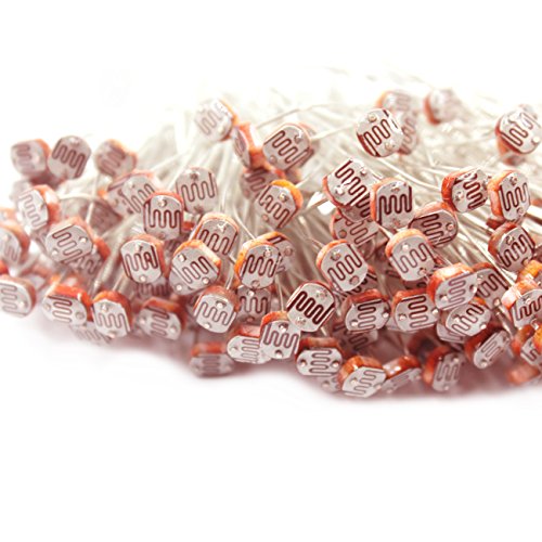 120pcs Fotoresistor Kit, 150V 2K-140K Ohm 5mm LDR Resistencia Dependiente de la Luz 5506 5516 5528 5537 5539 5549, GL5506 GL5516 GL5528 GL5537 GL5539 GL5549 para Arduino