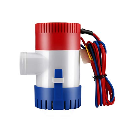 12V Bomba de Agua de vacío Bomba de achique Marina Sumergible para Barcos Bomba de Agua 1100GPH Utilizada en Bote hidroavión Casas de Motor Casas flotantes