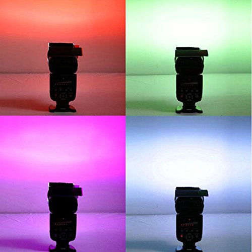 12x Difusor de Luz de Gel Color para Flash Camara Fotos Filtro Strobist 4554