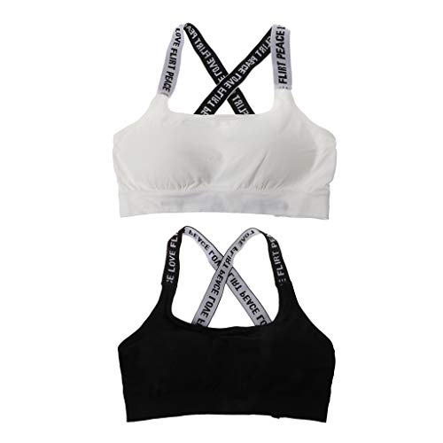 14-18 años Mezcla de algodón para niñas jóvenes Sujetadores de Entrenamiento Deportivo Pubertad Niños Ropa Interior Suave y Transpirable Niños Adolescentes Chaleco sin Mangas Tops Ropa Impresión de