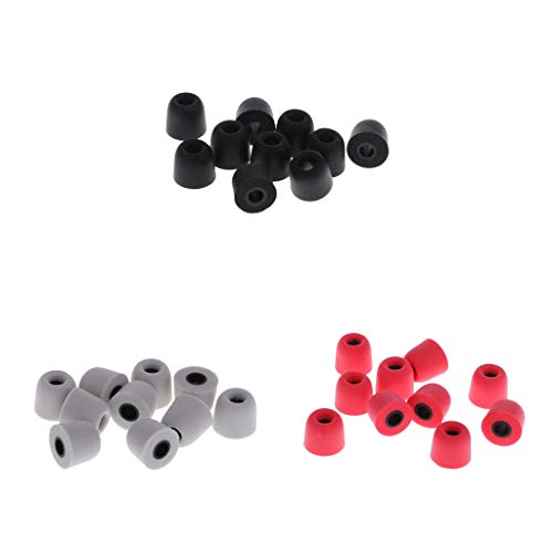 15Pairs 4.5mm Earbud Memory Foam Tips Eartips para Auriculares IN-Ear