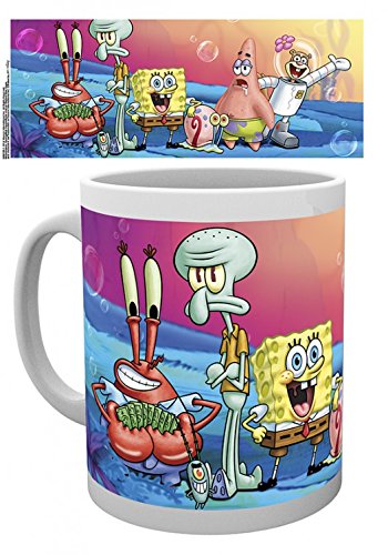 1art1 Bob Esponja - Group Taza Foto (9 x 8cm)