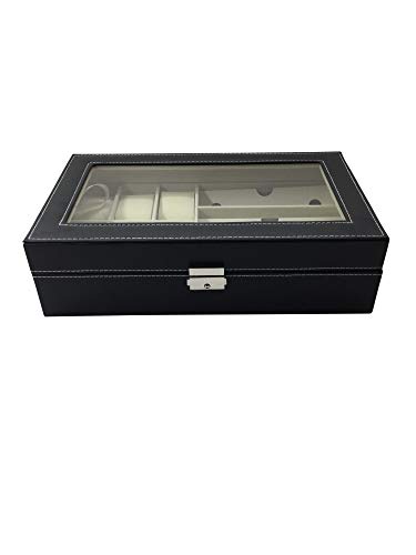 1Plus Ginebra - Caja para relojes y gafas, color marrón