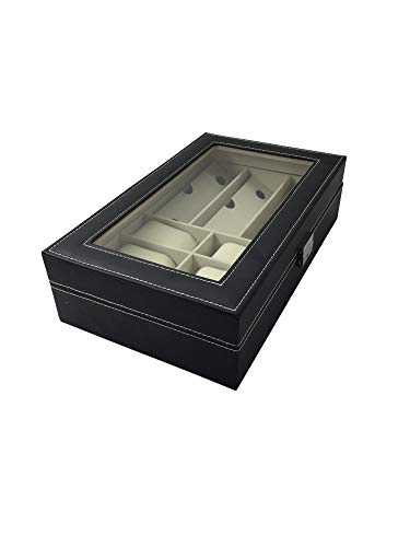 1Plus Ginebra - Caja para relojes y gafas, color marrón