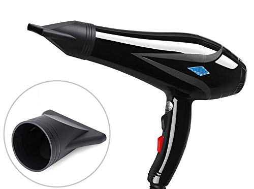 2 boquillas de repuesto para secador de pelo, plástico negro, especial, no universal, extremo plano, para diámetro exterior 4,2 – 4,6 cm