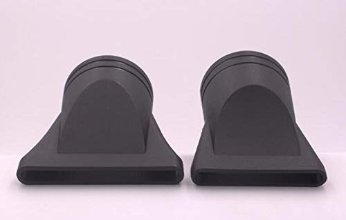 2 boquillas de repuesto para secador de pelo, plástico negro, especial, no universal, extremo plano, para diámetro exterior 4,2 – 4,6 cm