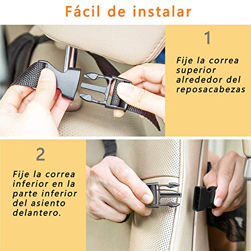 2 Pack Organizadores para Asientos de Coche Yoyika Kick Mats Universal Protector de Respaldo de Asiento de Coche, Funda Cubierta Protección Impermeable para Asiento Trasero contra Huellas Sucias