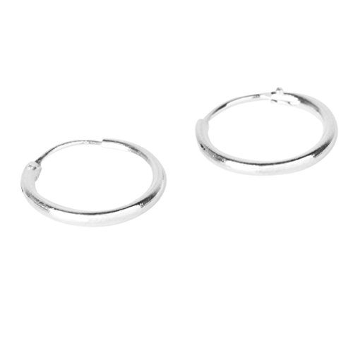 2 Pares 925 Pequeños Anillos Aro sin Fin Plata Aretes Nariz Labio