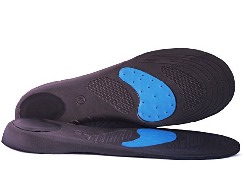 2 Pares Plantillas ortopédicas Sole Control Tech, soportes para los arcos, almohadillas de gel para talón y metatarso, pies planos, arcos caídos, pronación, fascitis plantar, espolón del talón, neuroma de Morton, metatarsalgia, periostitis tibial, dolor d